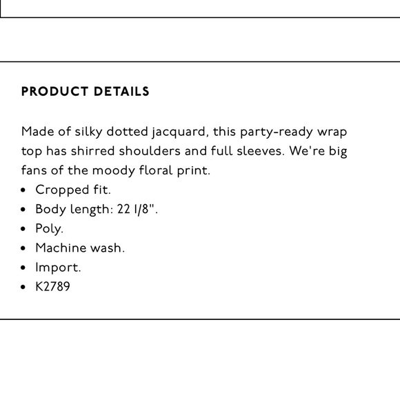 Madewell Bubble-Sleeve Wrap Top Floating Florets - Picture 12 of 13